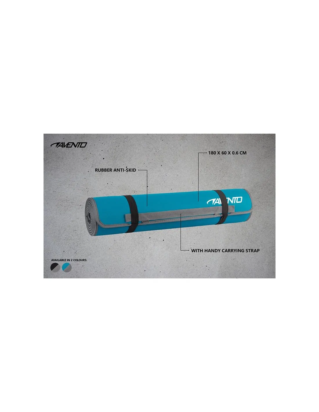 Esterilla de fitness Avento Neopreno Estampada Azul