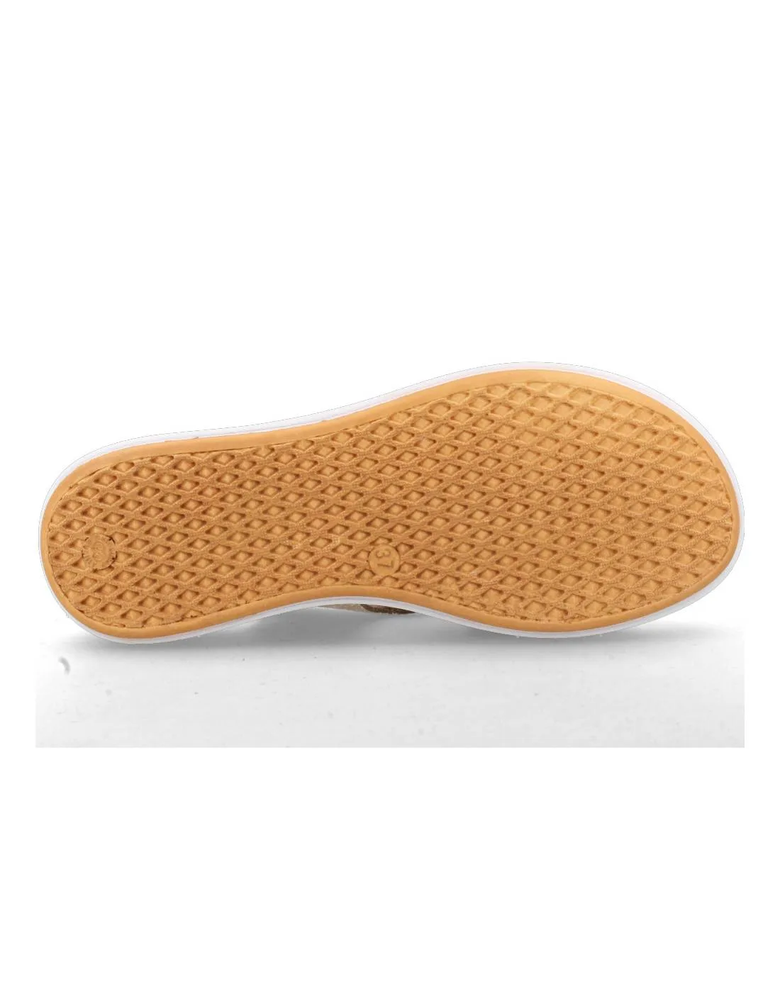 FLY FLOT  SANDALIA MUJER TIRAS CRUZADAS BEIGE METALIZADO