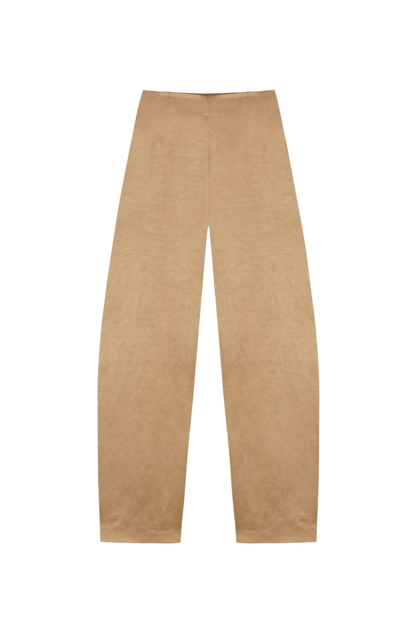 Gloria, cocoa linen and viscose pants