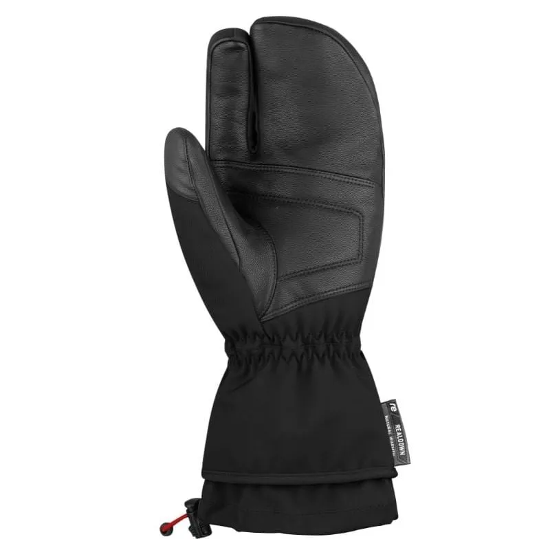 Guantes de 3 dedos REUSCH Down Spirit GTX Lobster (negro/plata)