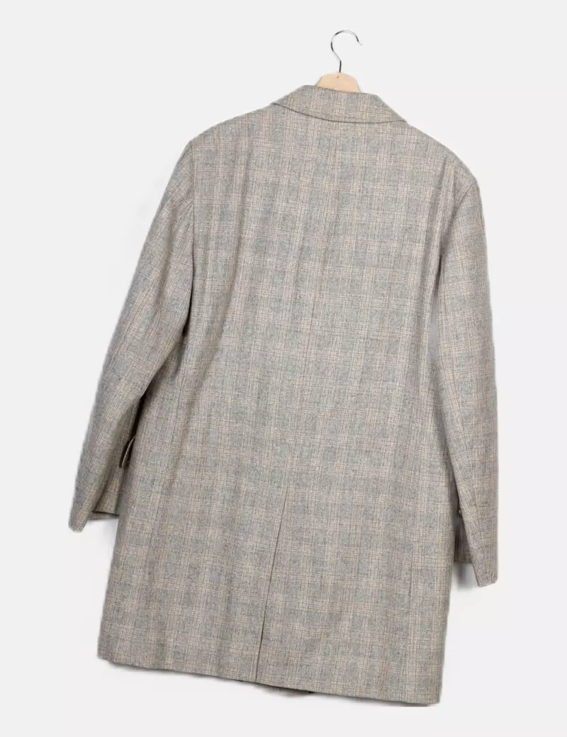 Herno Abrigo gris estampado
