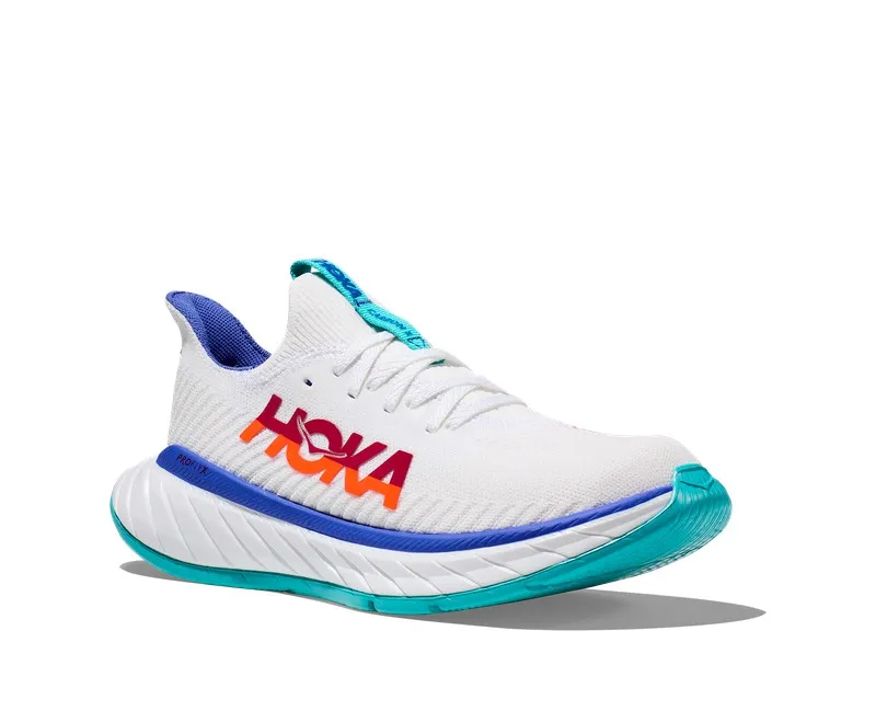 Hoka CARBON X 3 Hombre WHITE/FLAME