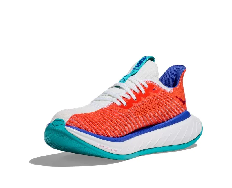 Hoka CARBON X 3 Hombre WHITE/FLAME