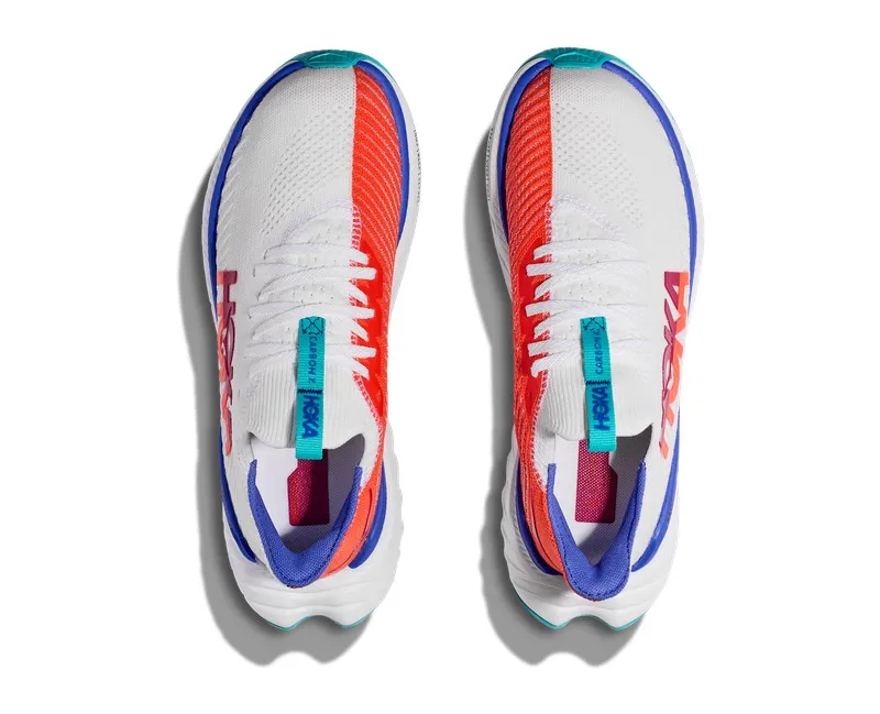 Hoka CARBON X 3 Hombre WHITE/FLAME