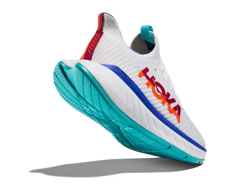 Hoka CARBON X 3 Hombre WHITE/FLAME