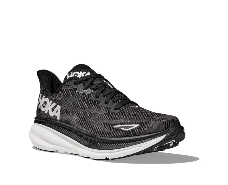 Hoka CLIFTON 9 Hombre BLACK/WHITE