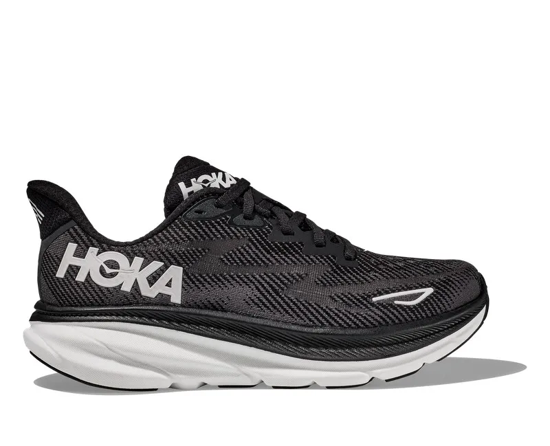 Hoka CLIFTON 9 Hombre BLACK/WHITE