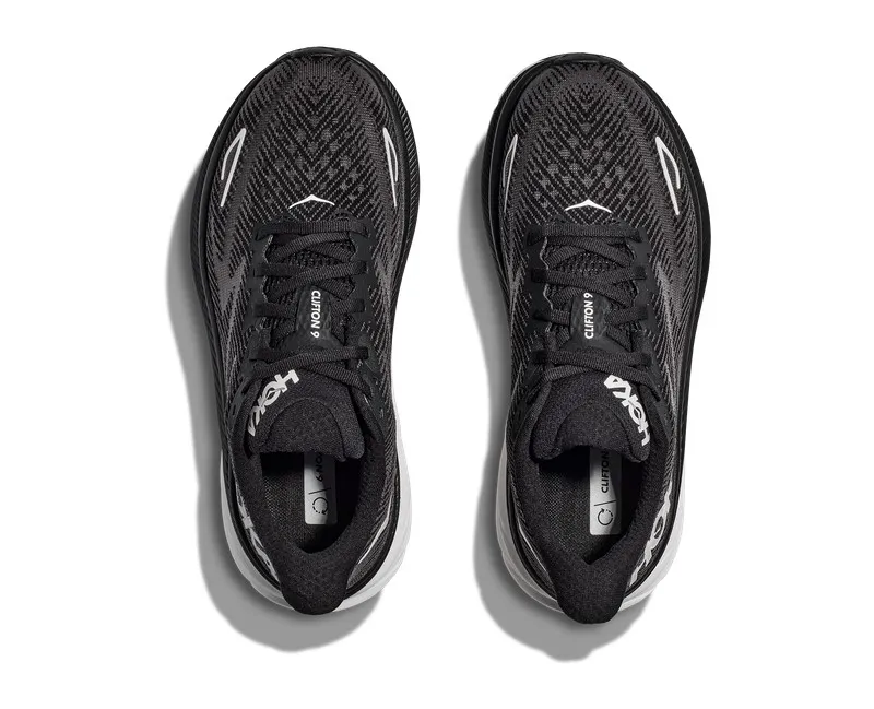 Hoka CLIFTON 9 Hombre BLACK/WHITE