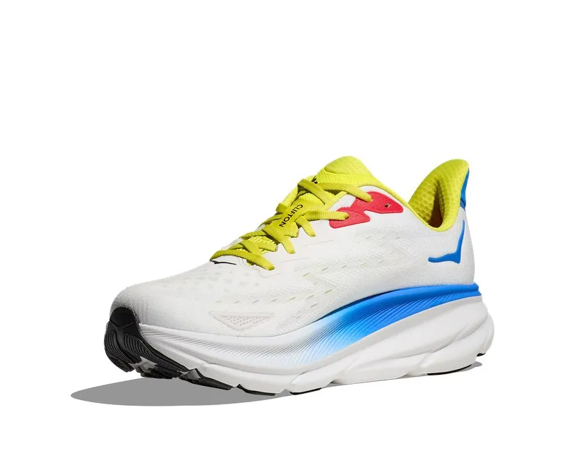 Hoka CLIFTON 9 Hombre Blanc de Blanc Virtual Blue