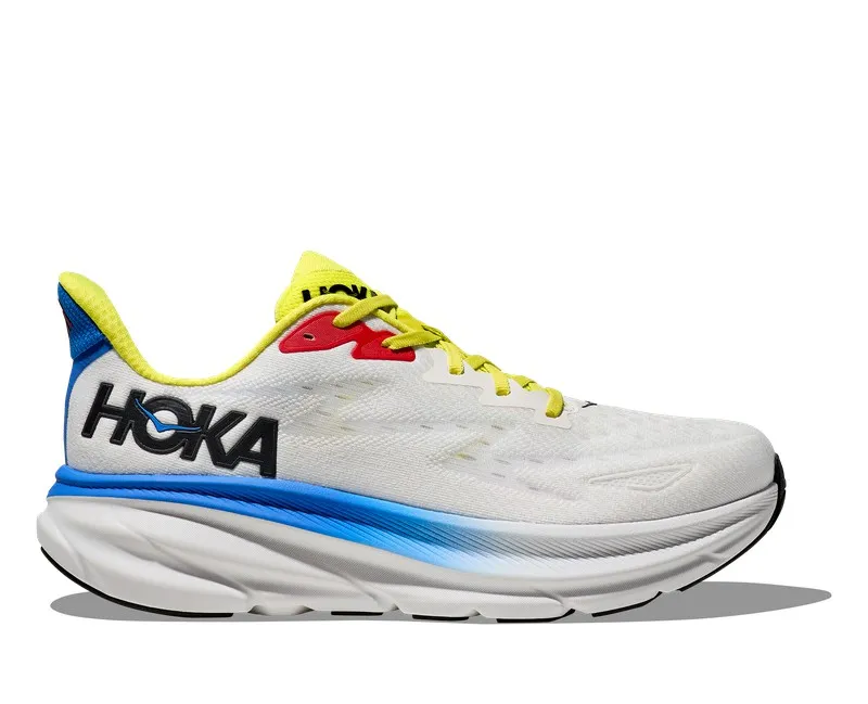 Hoka CLIFTON 9 Hombre Blanc de Blanc Virtual Blue