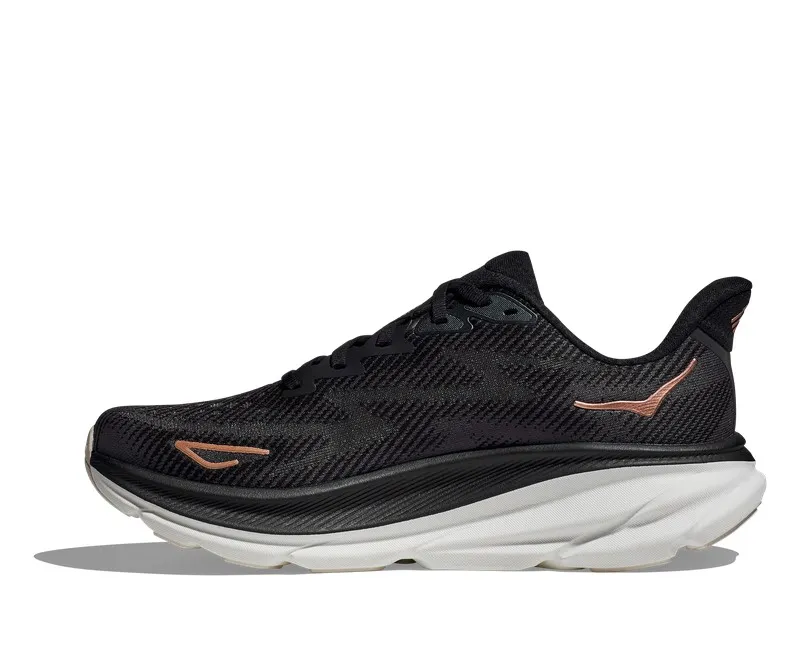 Hoka CLIFTON 9 Mujer Black / Rose Gold