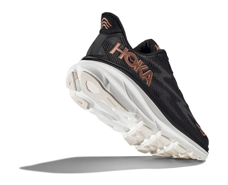 Hoka CLIFTON 9 Mujer Black / Rose Gold