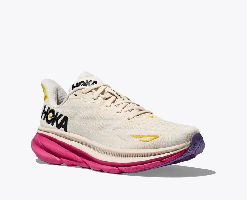 Hoka CLIFTON 9 Mujer EGGNOG/BLANC