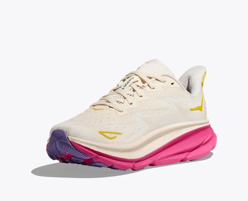 Hoka CLIFTON 9 Mujer EGGNOG/BLANC