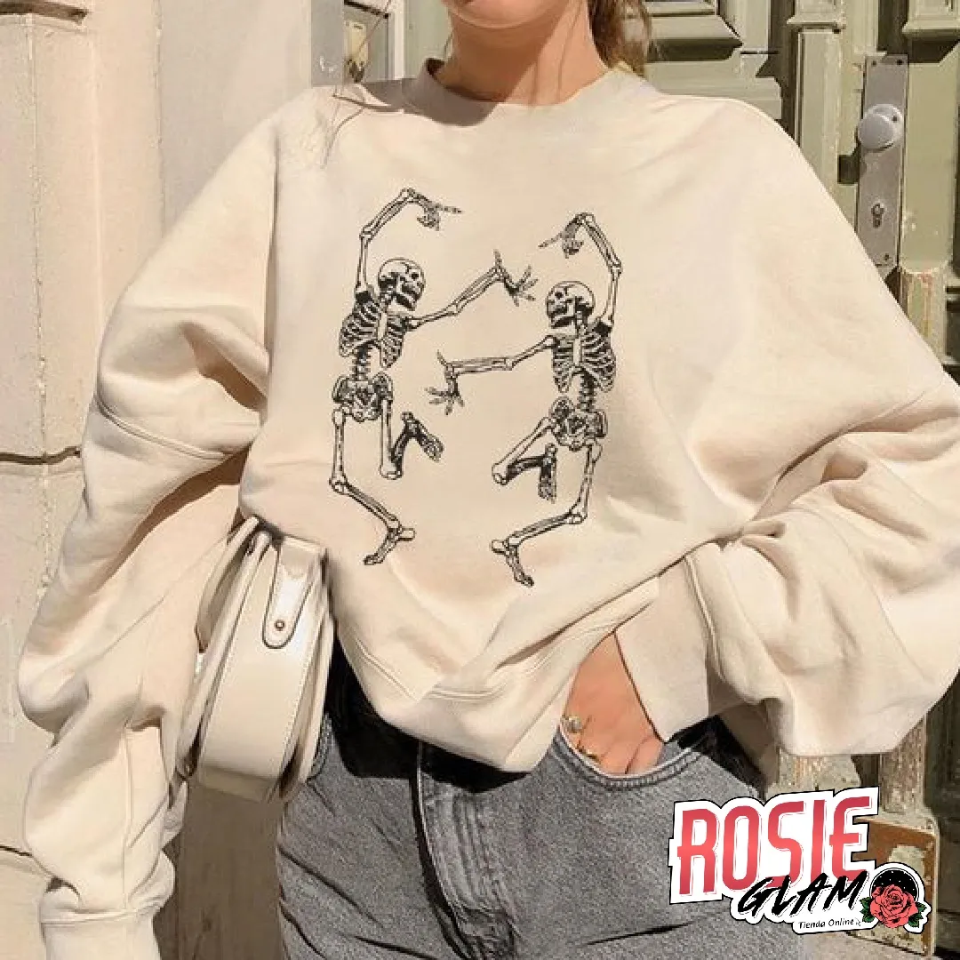 HOODIE ESQUELETOS  ROSIEGLAM