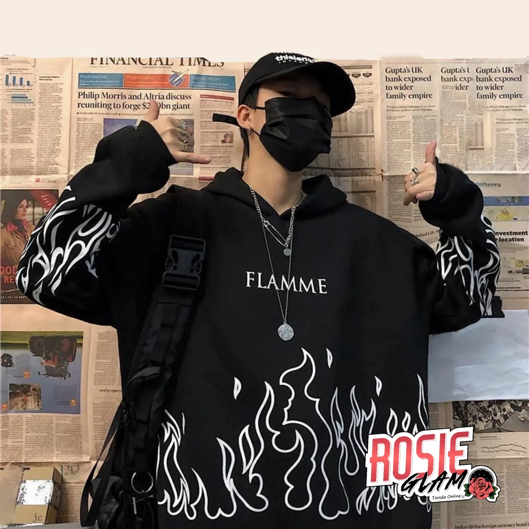 HOODIE FLAMME  ROSIEGLAM