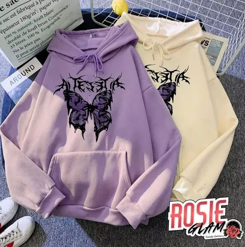 HOODIE MARIPOSAS  ROSIEGLAM