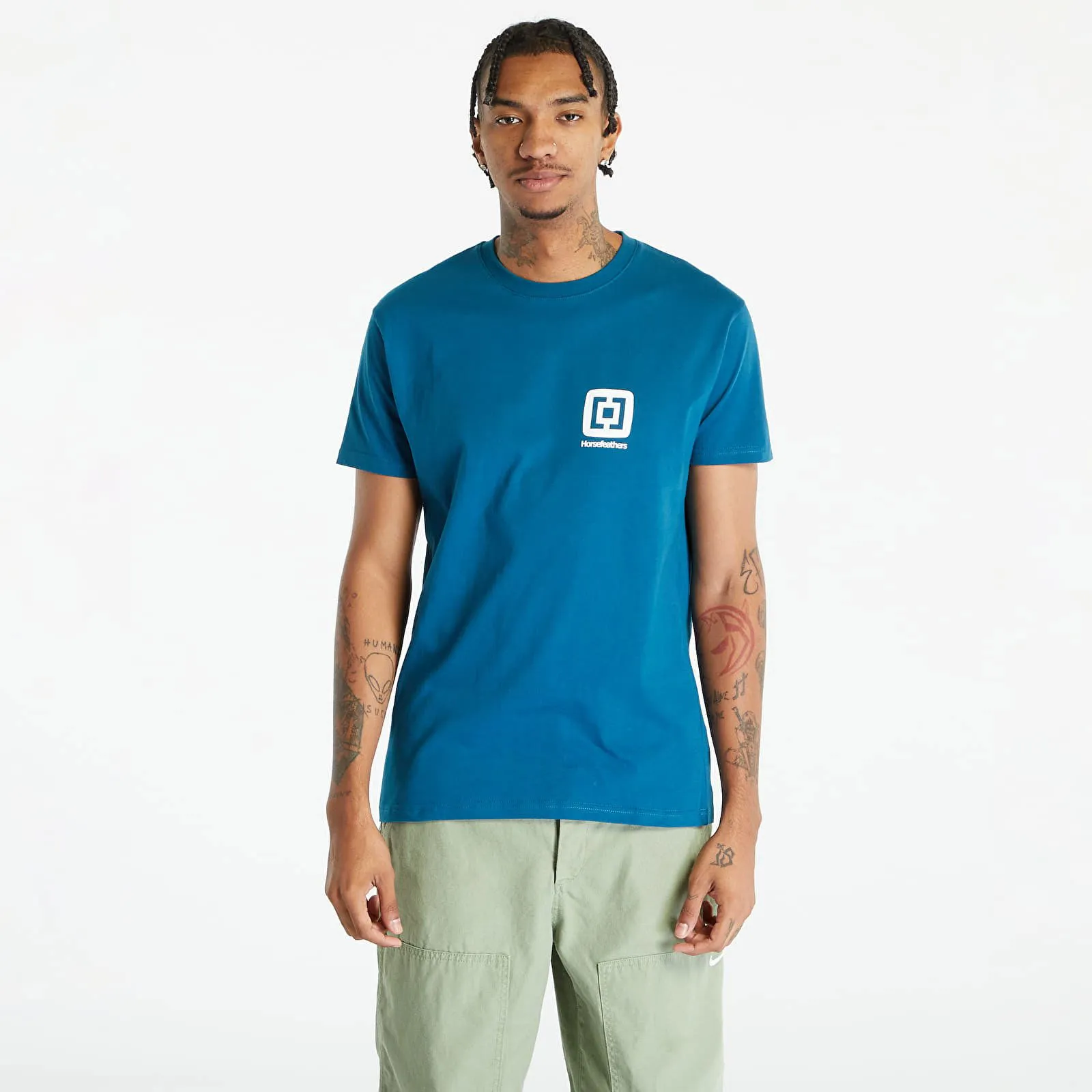HORSEFEATHERS MINI LOGO TSHIRT