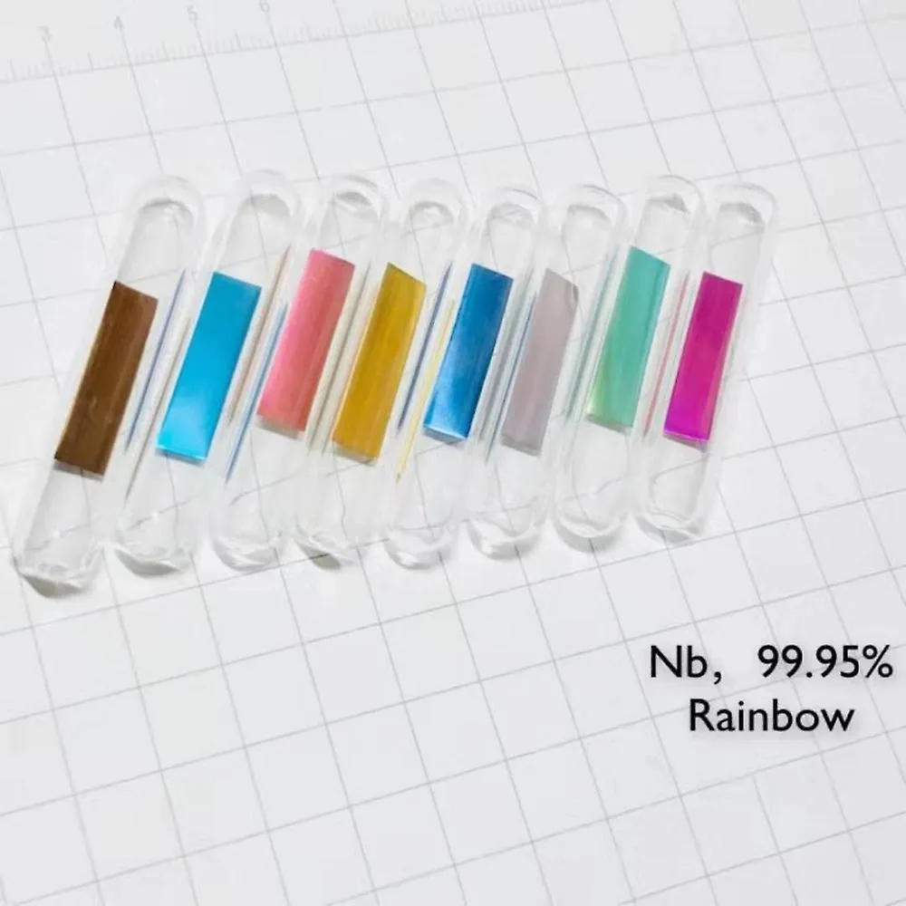 Huamade Rainbow Niobium Suit In Sealed Vial 99.95% Pure For Element Collection
