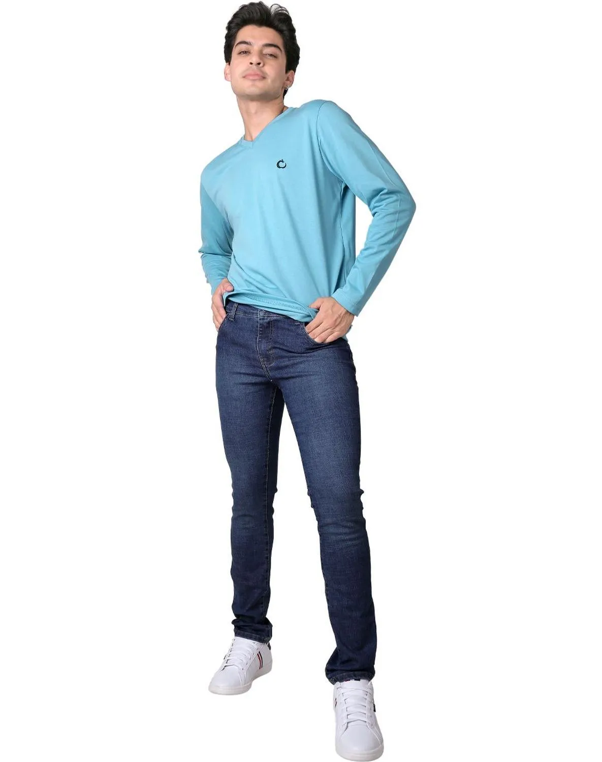 Jeans Hombre Basico Skinny Azul Stfashion 63105024