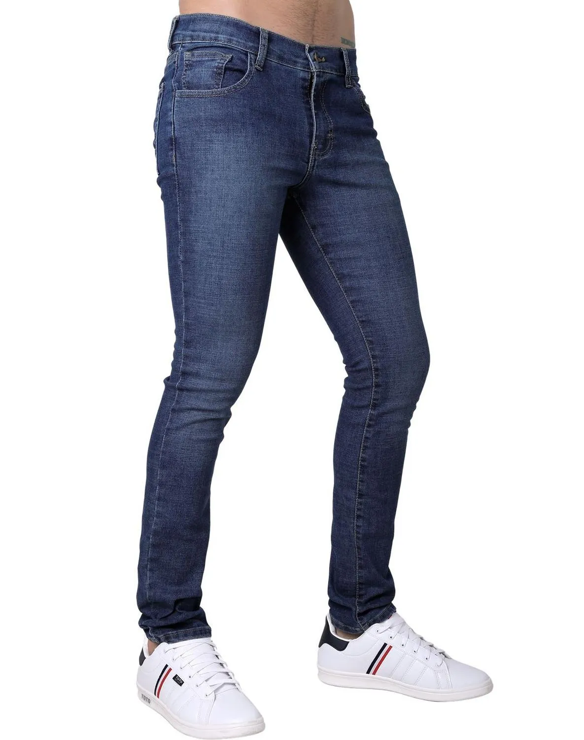 Jeans Hombre Basico Skinny Azul Stfashion 63105024