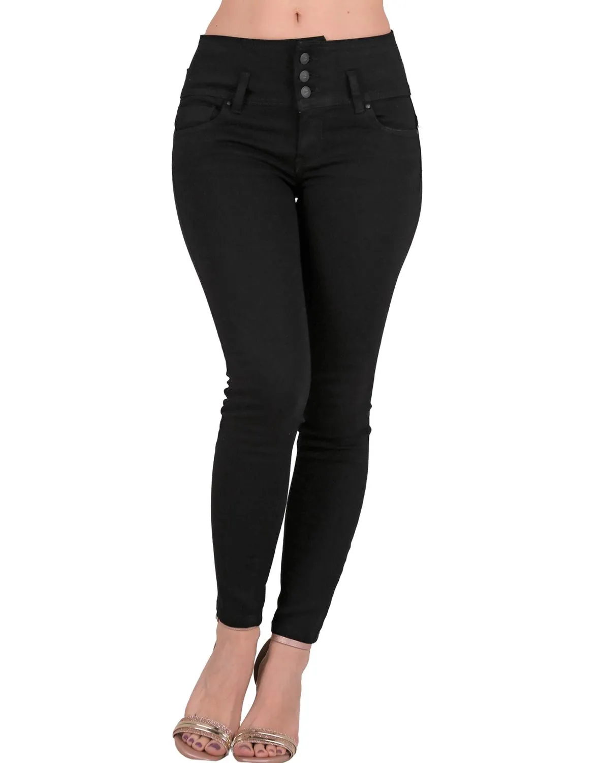 Jeans Mujer Básico Skinny Negro Furor 62104178