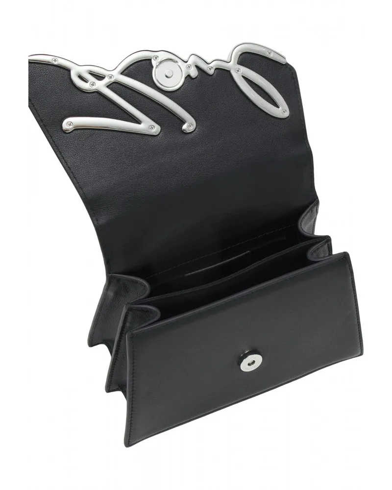 KARL LAGERFELD  BOLSO CROSSBODY PEQUEñO CON LOGO K/SIGNATURE PLATEADO