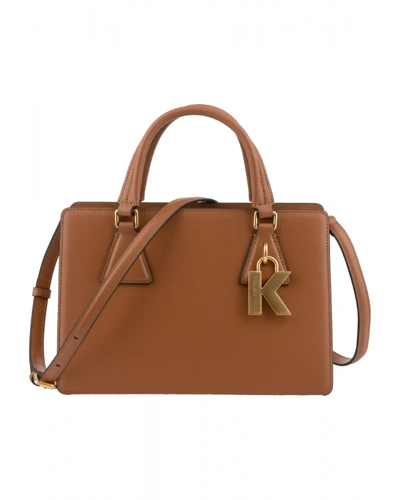 KARL LAGERFELD  BOLSO TOTE MD K/LOCK APLIQUES DORADOS