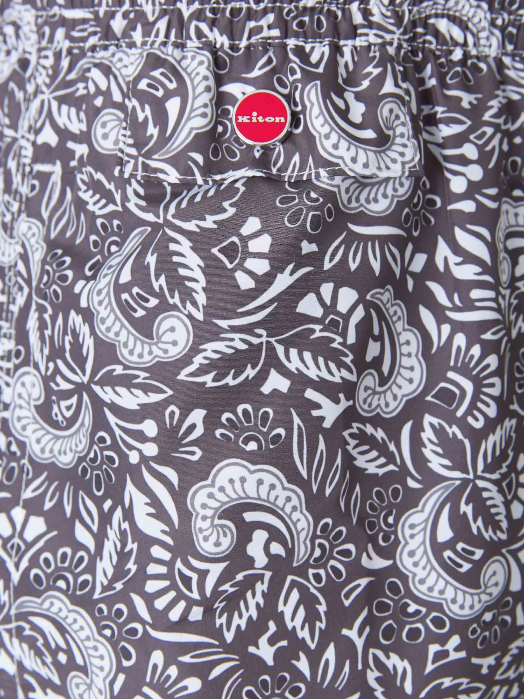 Kiton Bañador Estampado Paisley