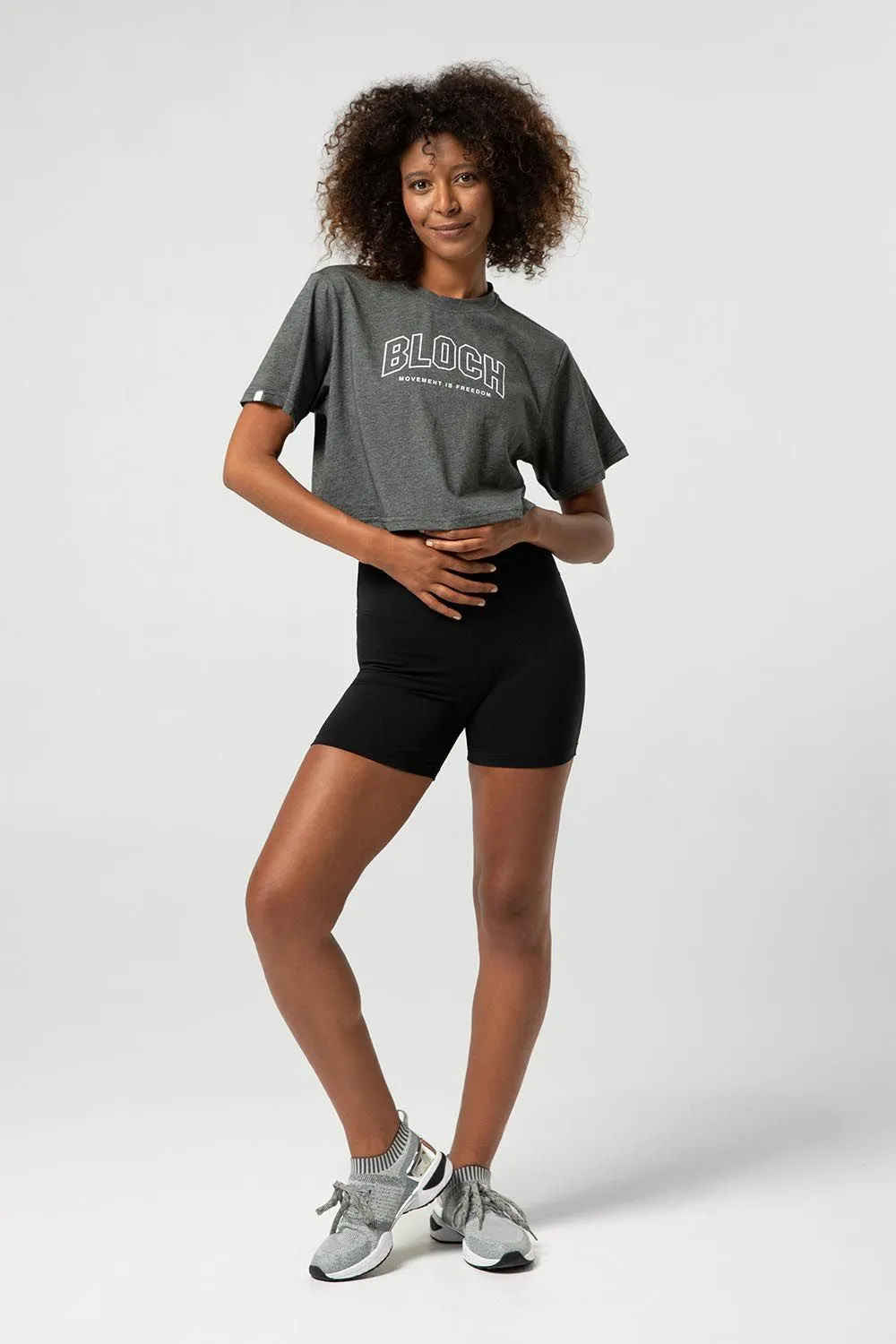 Ladies Heritage Bloch Print Crop Tee