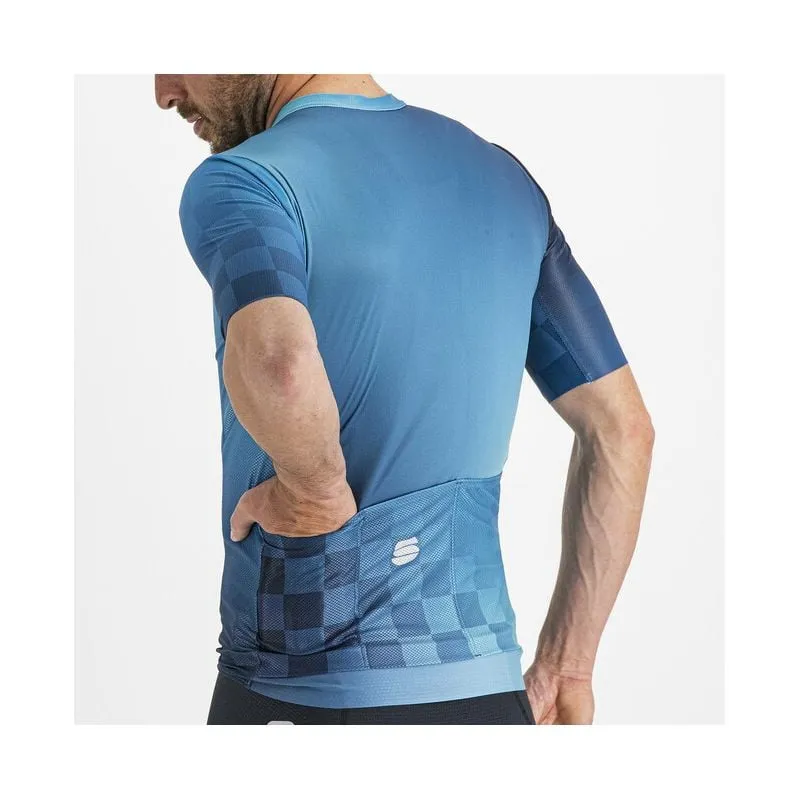 Maillot de ciclismo SPORTFUL Maillot Rocket (BERRY BLUE JUNIPER BLUE GALAXY) hombre