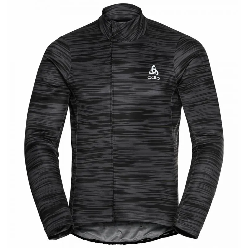 MAILLOT DE MANGA LARGA PARA HOMBRE ODLO ZEROWEIGHT CERAMIWARM (ODLO GRIS GRAFITO  NEGRO)