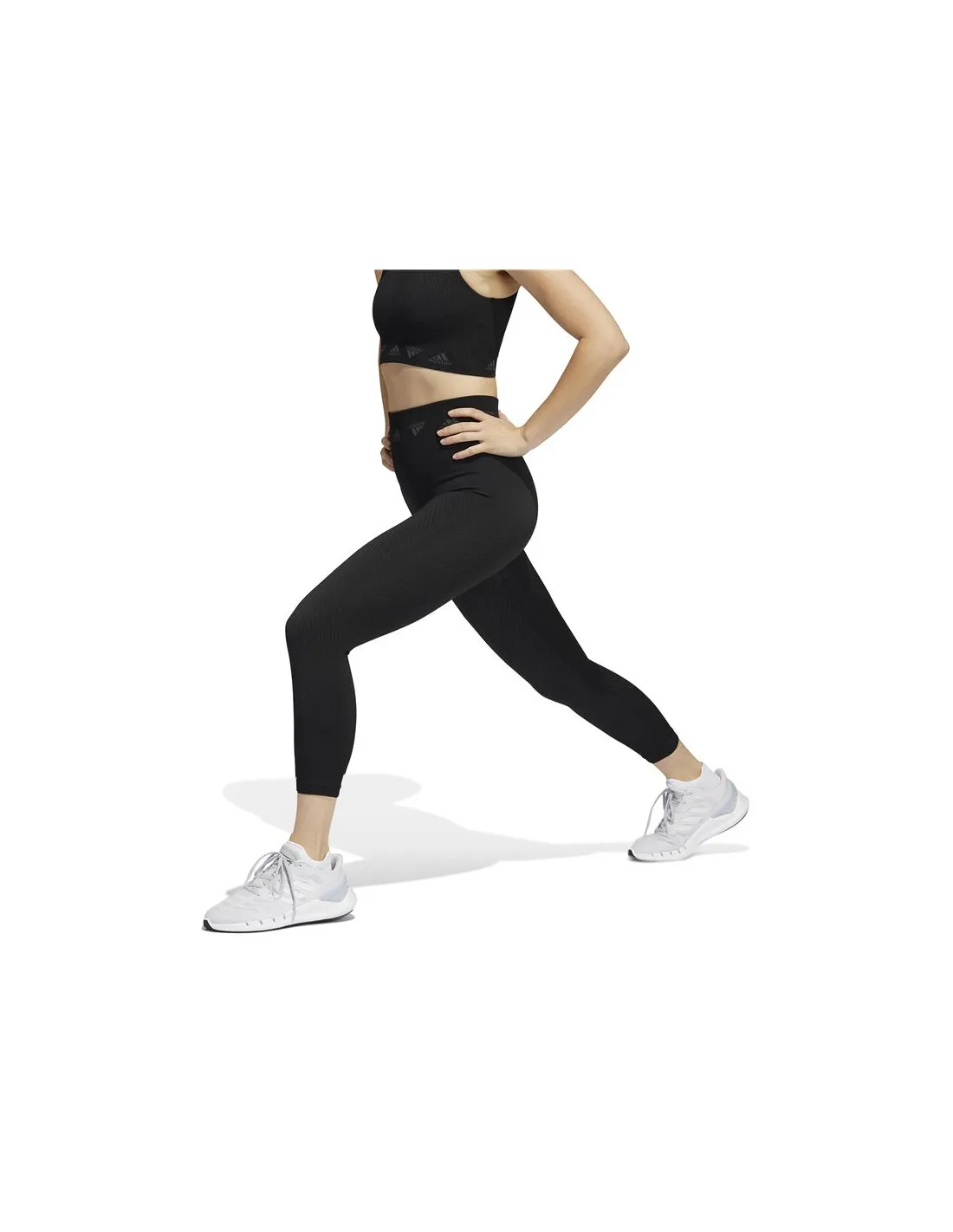 Mallas de fitness adidas Aeroknit Mujer Black