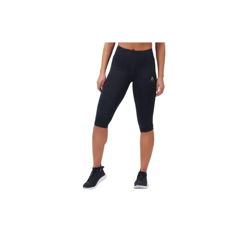 Mallas de running 3/4 para mujer Odlo Essential (negro)