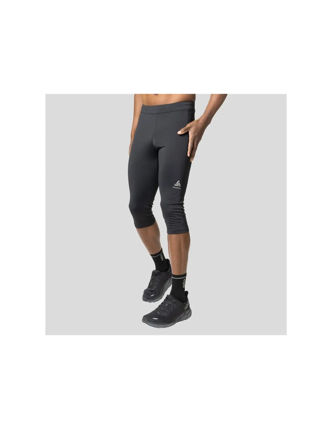 Mallas de Trail Odlo 3/4 Essential Hombre Negro