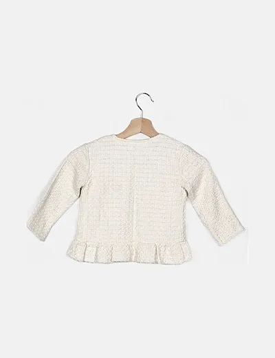 Mango Abrigo beige textura