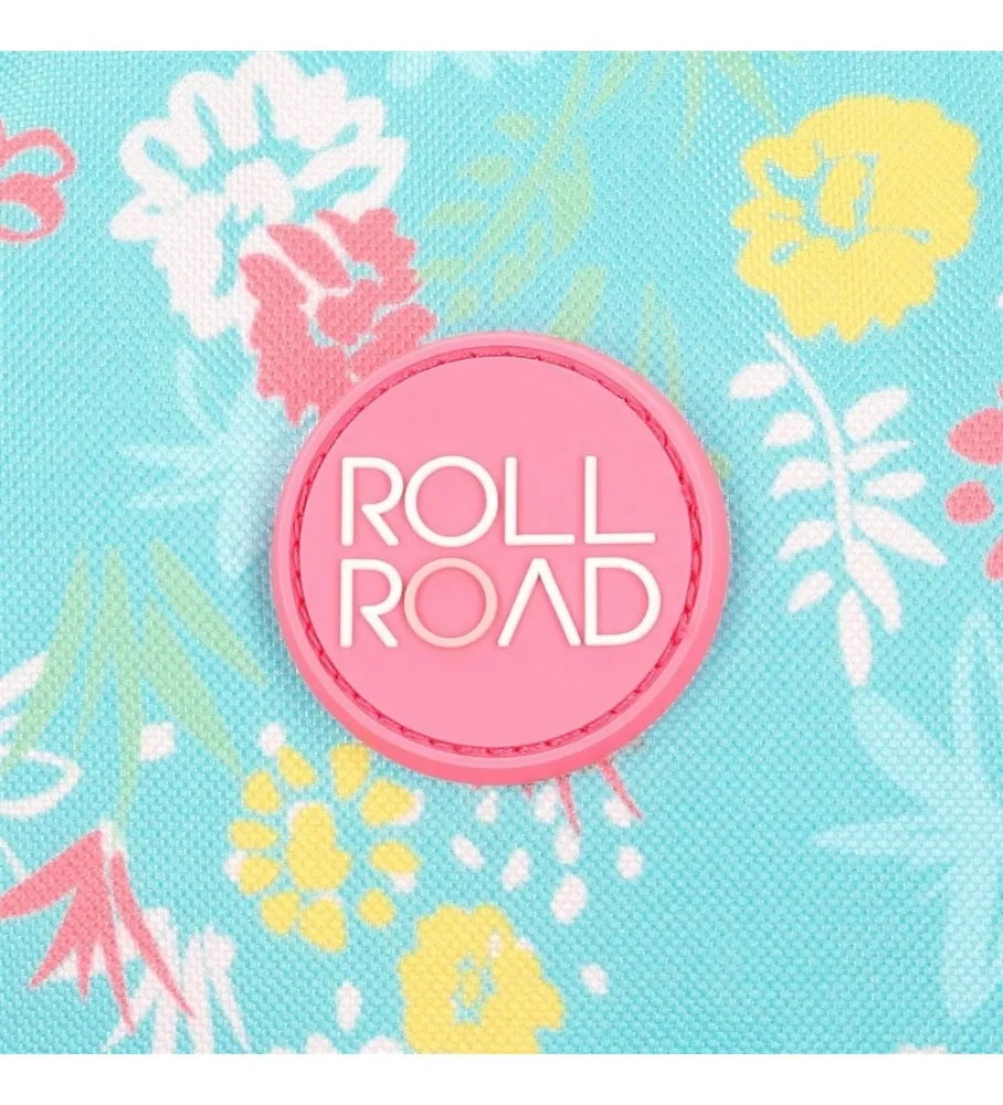 Mochila Escolar 40cm con Carro Roll Road My little Town rosa