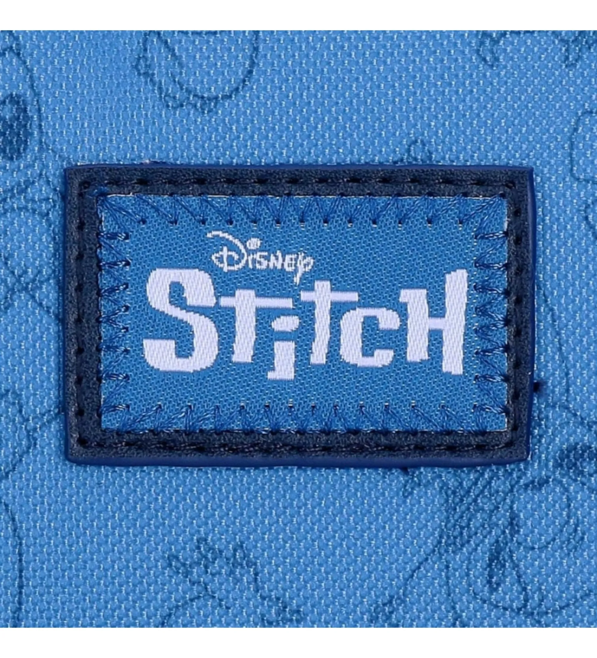 Mochila preescolar Happy Stitch 28 cm con carro marino