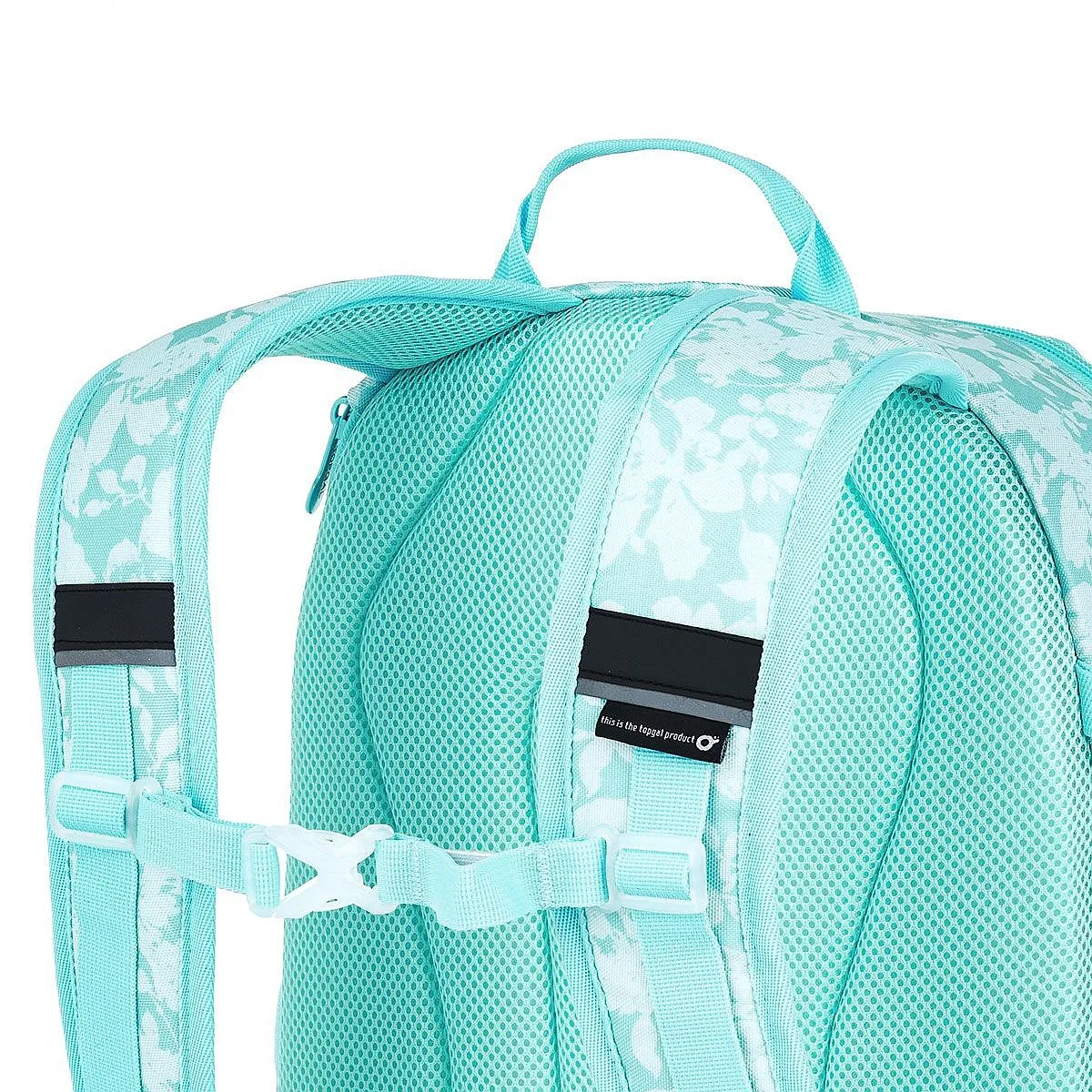 MOCHILA TOPGAL YOKO 22030  BLUE/FLOWERS