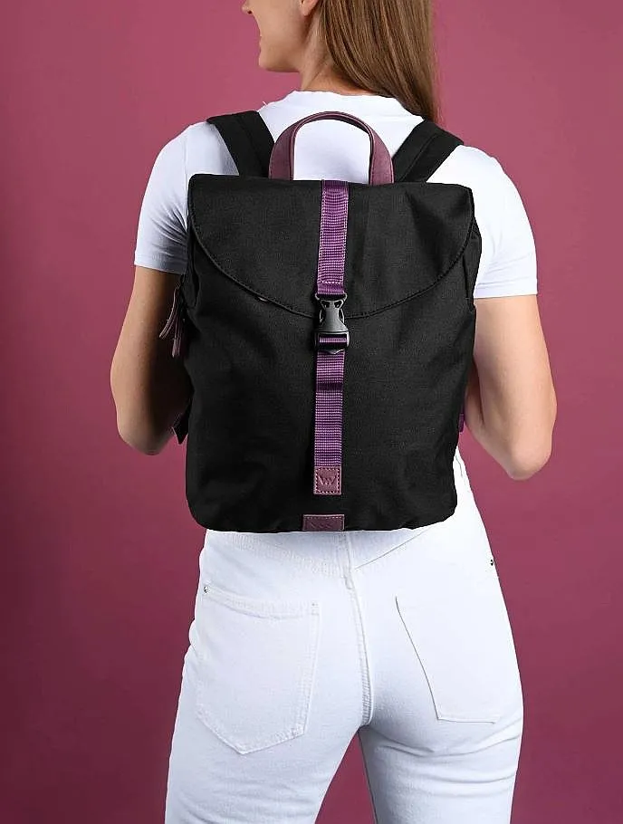 MOCHILA VUCH CORBIN  BLACK/PURPLE  WOMEN´S