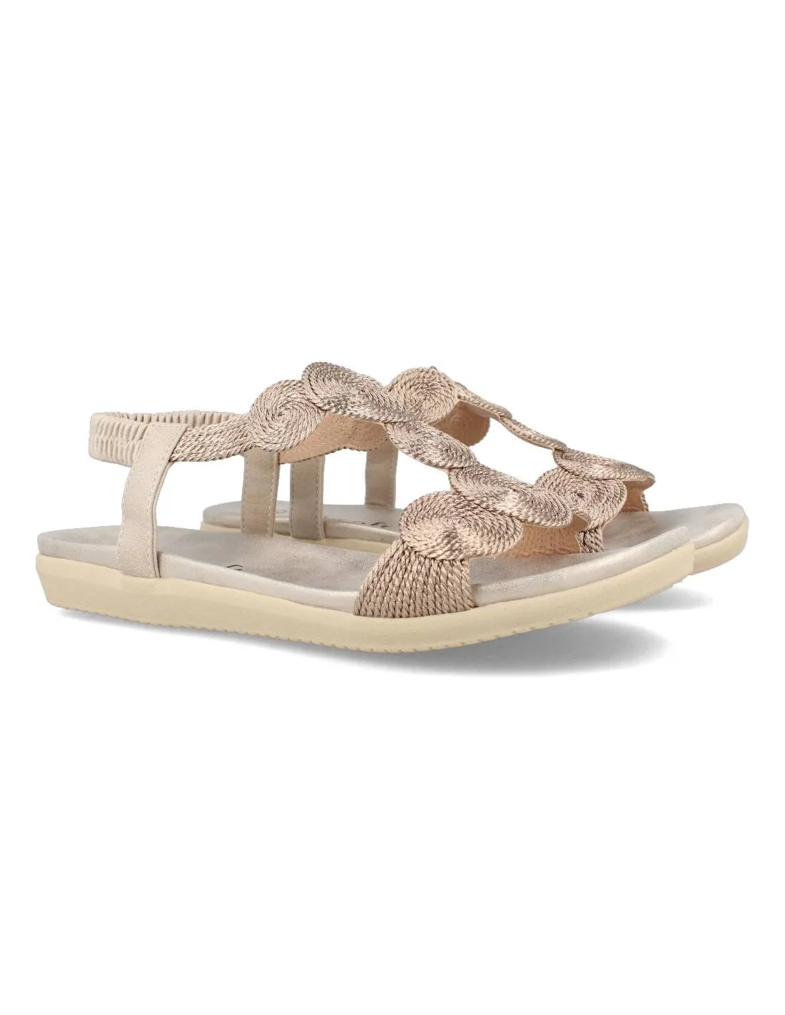 MYSOFT  SANDALIAS GRIEGA BEIGE