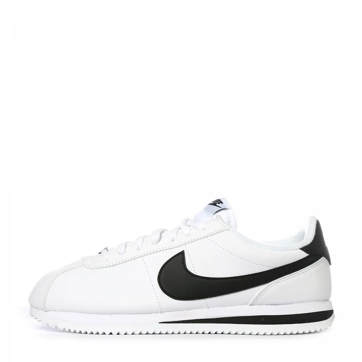 N372O NIKE CORTEZ BLANCO NEGRO DE PIEL