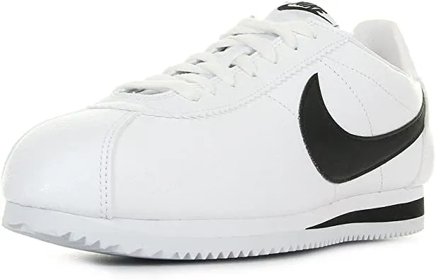 N372O NIKE CORTEZ BLANCO NEGRO DE PIEL