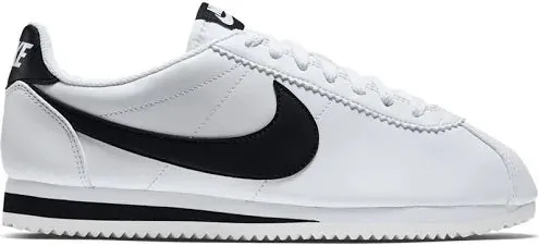 N372O NIKE CORTEZ BLANCO NEGRO DE PIEL