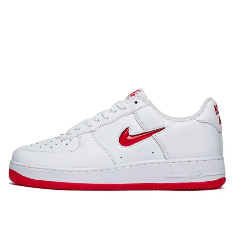 Nike Air Force 1 Low '07 Retro Color of the Month Jewel Swoosh University Red