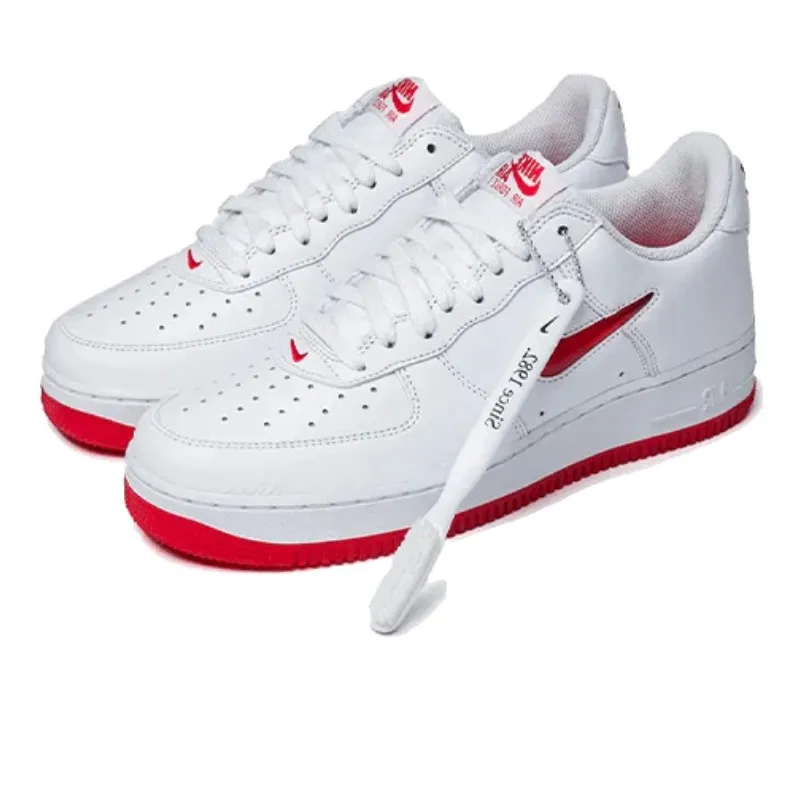 Nike Air Force 1 Low '07 Retro Color of the Month Jewel Swoosh University Red