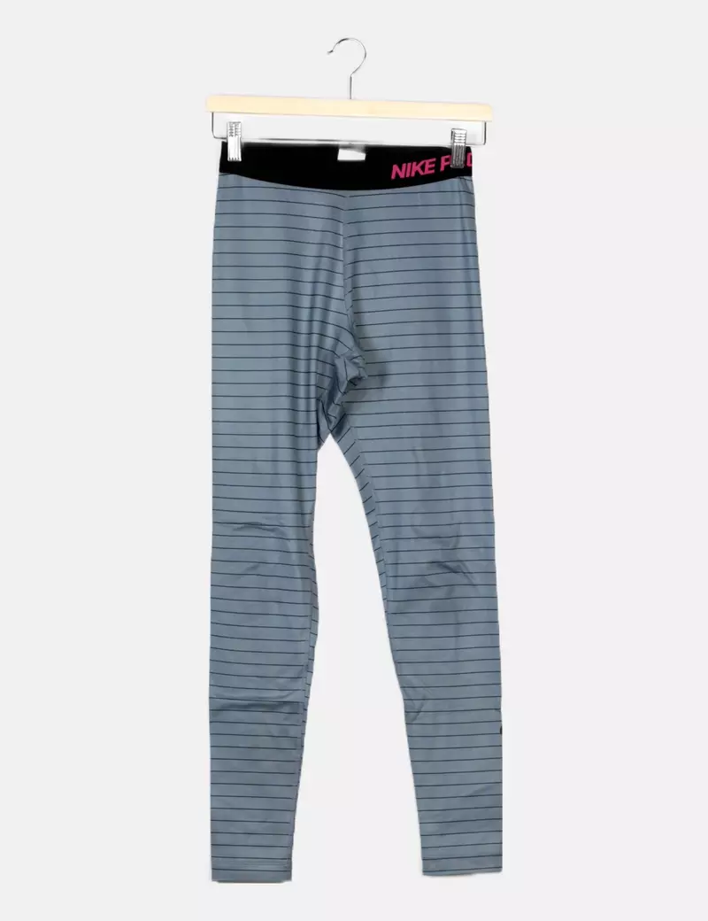 Nike Legging gris a rayas