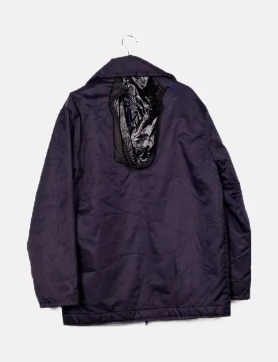 NoName Abrigo azul impermeable