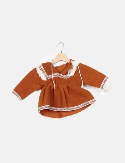 NoName Abrigo naranja capucha