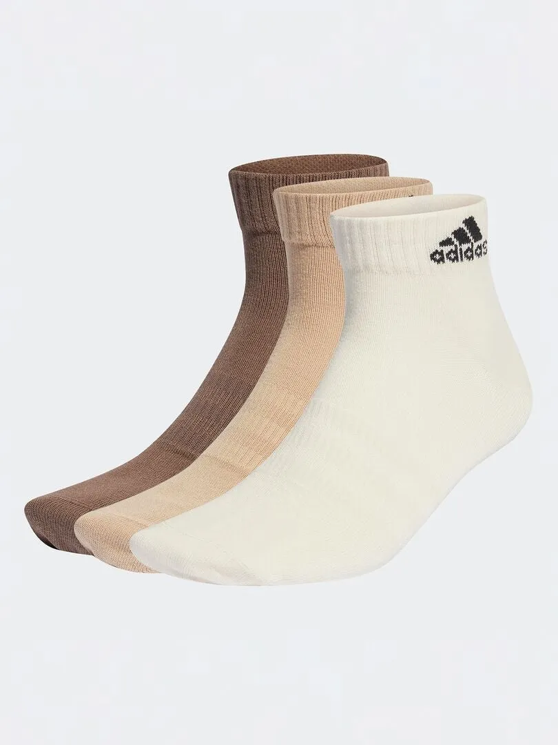 PACK DE 3 PARES DE CALCETINES BAJOS 'ADIDAS'  3 PARES  BLANCO